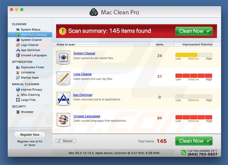 what does mac cleaner malware do?